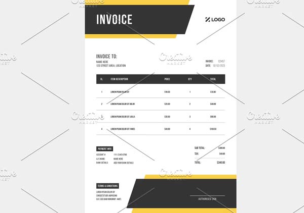 Invoice Design Template