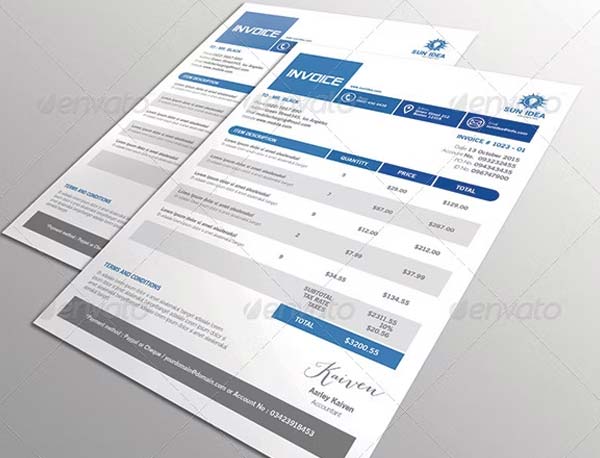 Invoice Gym Template Download