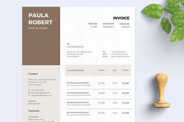 Invoice Template Business Travel Download