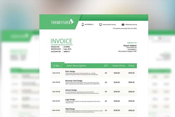 Invoice Template Download Word