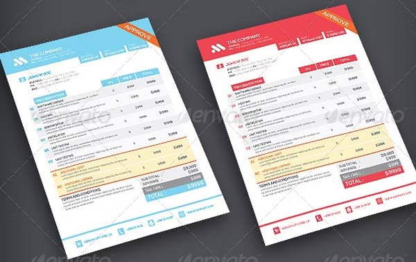 Invoice Template Word, Doc