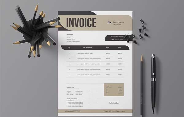 Professional Business Invoice Design