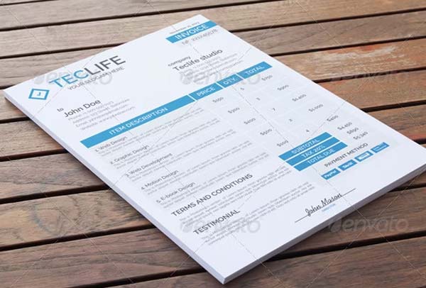 Proforma Invoice Format in Word Free Download