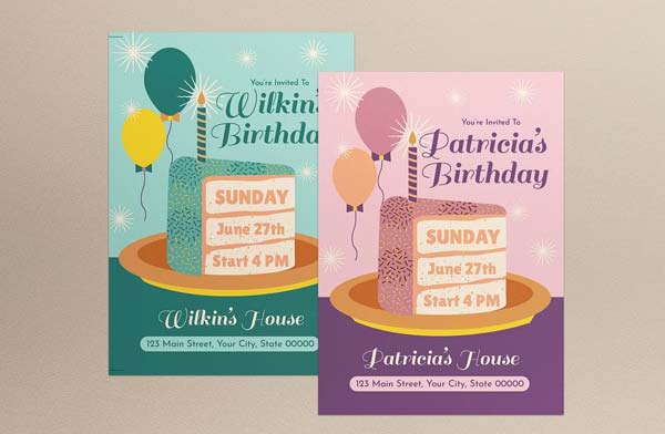 Sample Birthday Invitation Design