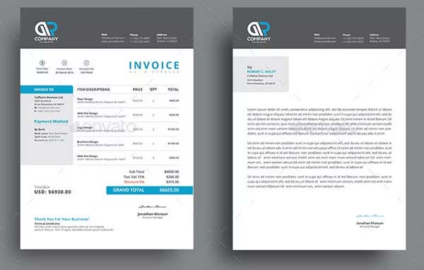 Word Commercial Service Invoice Template