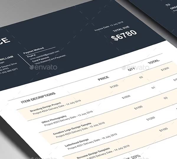 Word Service Invoice Template