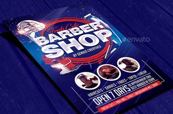 Barber Shop Flyer PSD Free Download