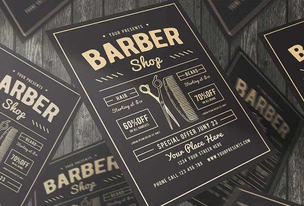 Barber Shop Flyer Printable Template