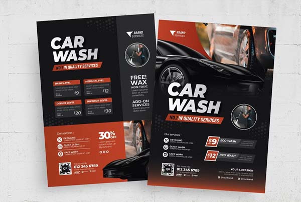 Car Wash Flyer Printable Template