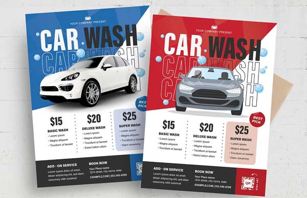 Car Wash Flyer Template Premium Download