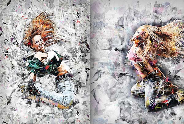Collage Art Photoshop Action Download
