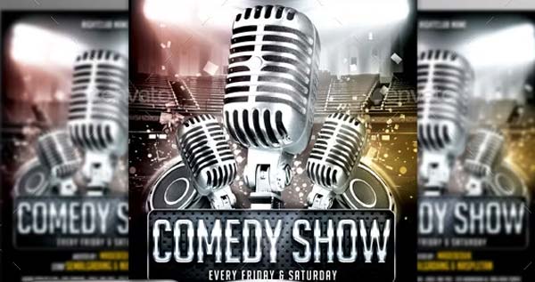 Comedy Show Flyer Customizable Template
