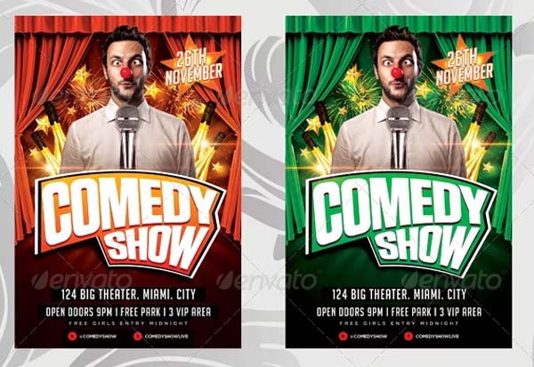 Comedy Show Flyer Premium Template