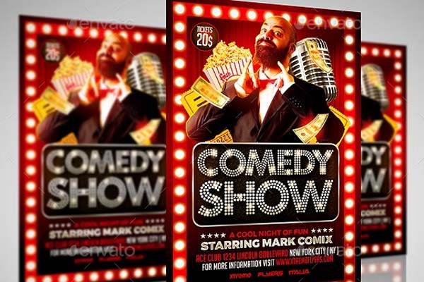Comedy Show Flyer Templates