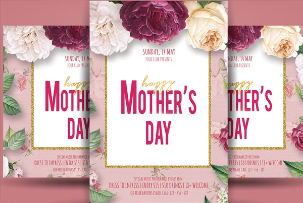 Creative Mothers Day Flyer PSD