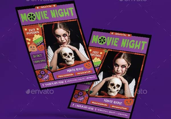 Creative Movie Night Flyer Download