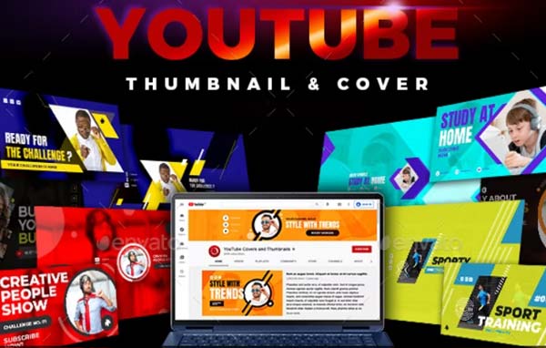 Editable Youtube Thumbnail  Cover Banner