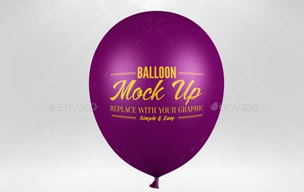 Free Balloon Mockup