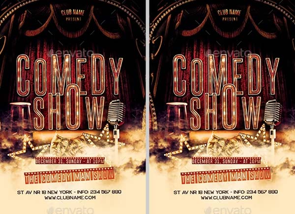 Free Comedy Show Flyer Download