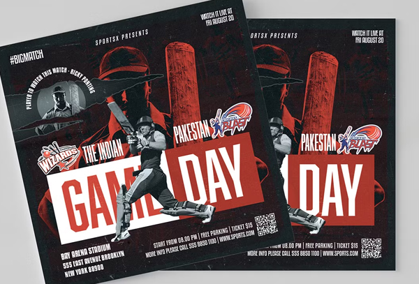 Free Cricket Sports Flyer Download