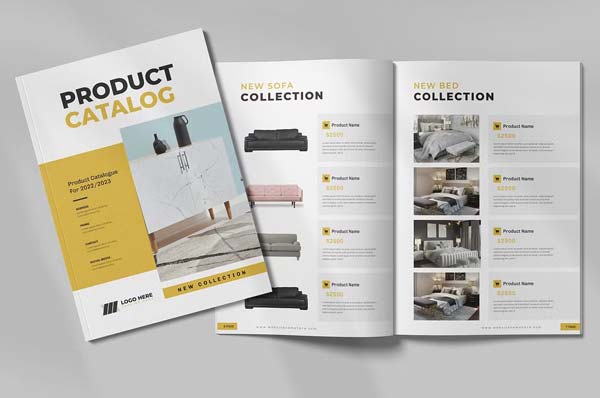 Furniture Products Catalog Layout