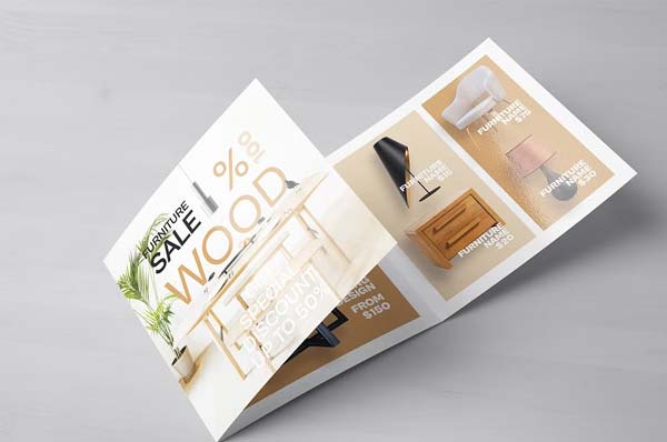Furniture Trifold Brochure Template