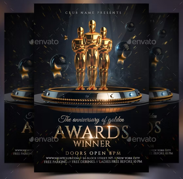 Golden Awards Flyer Templates