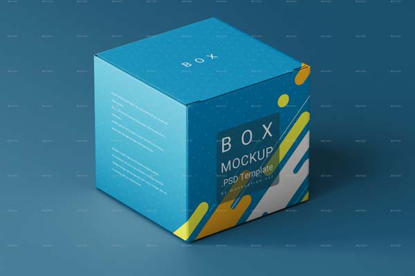 Isolated Box PSD Mockup