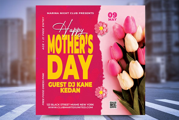 Mother's Day Flyer Fully Layered Template