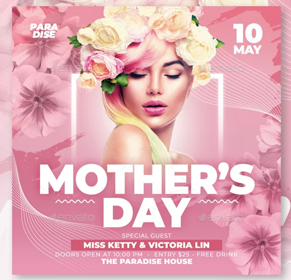 Mothers day Flyer Templates Word
