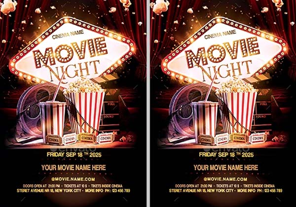 Movie Flyer Template Printable Template