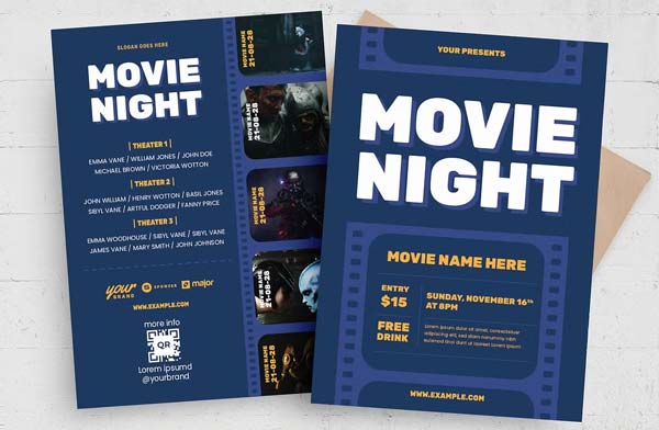 Movie Night Flyer Template Download