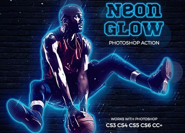 Neon Glow Photoshop Actions