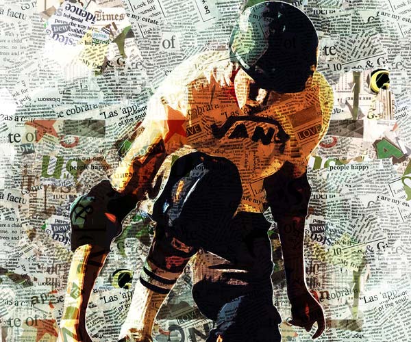 Newspaper Collage Photoshop Action