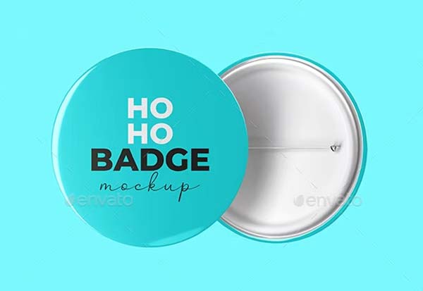 Pin Badge Mockup Download