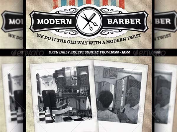 Printable Barber Shop Flyer Template