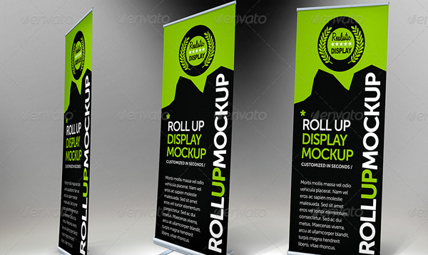Rollup Display Stand Mockup