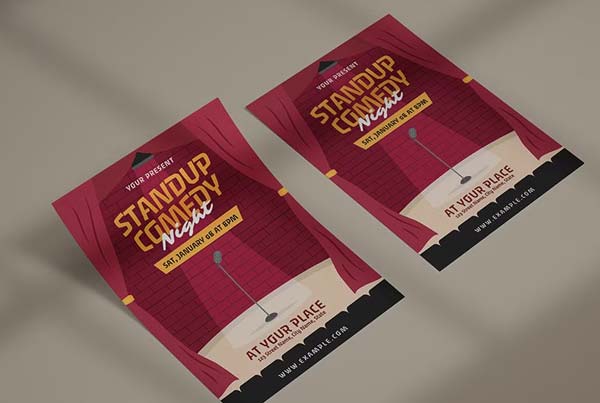 Stand Up Comedy Flyer Templates