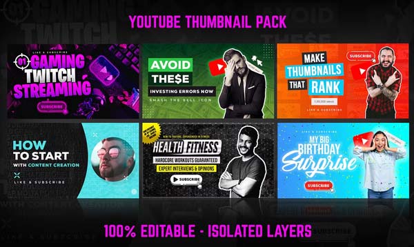 Youtube Thumbnail Mega Bundle