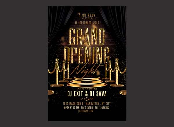 Free Grand Opening Flyer Download