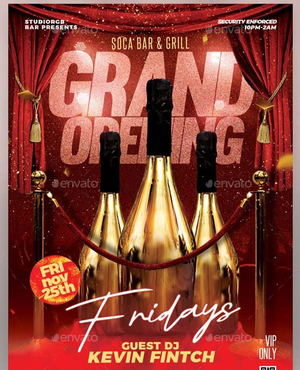 Friday Grand Opening Flyer Templates