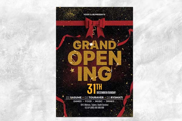 Grand Opening Flyer Fully Customizable Template