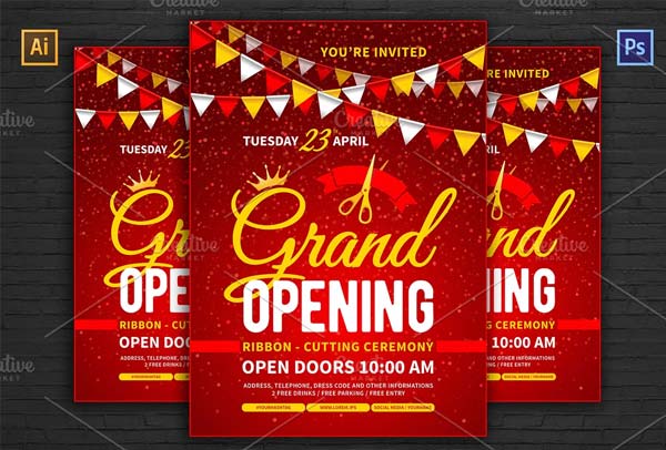 Grand Opening Poster Or Flyer Template