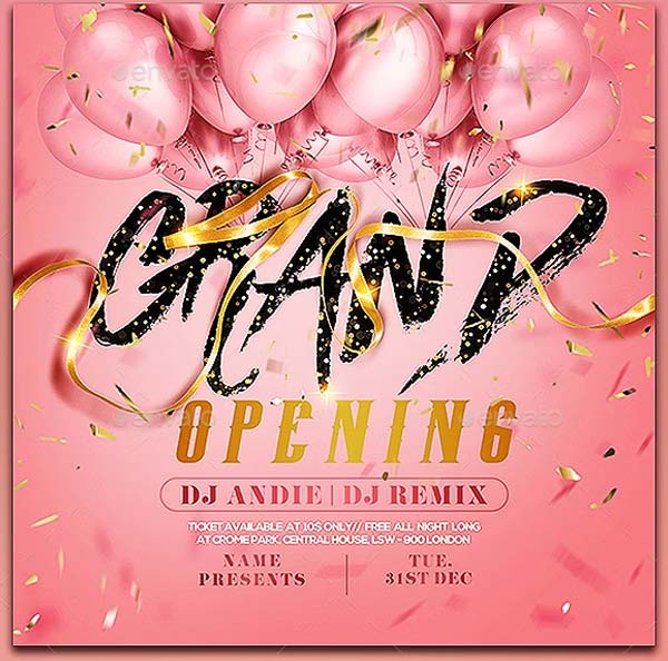 Grand Opening Template Free Download