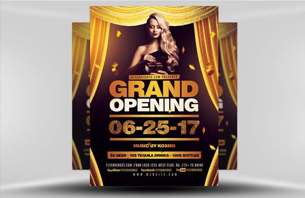 Printable Grand Opening Flyer Template