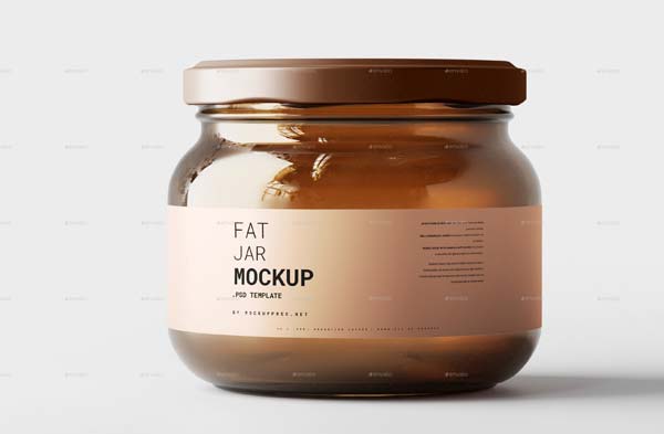 Fat Jar Mockups PSD Download