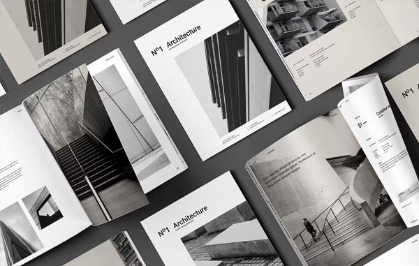 Free Architecture Magazine Editable Template