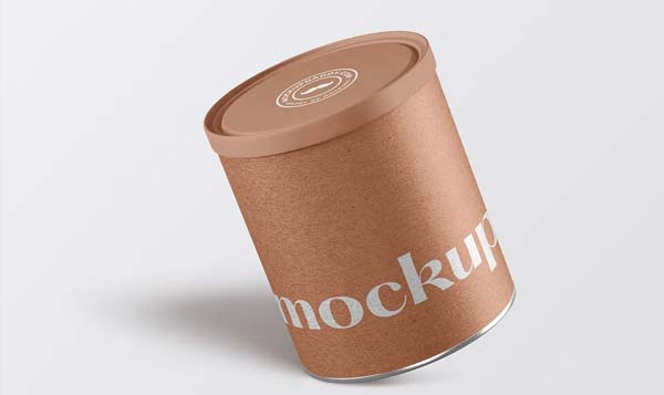 Paper Tube Jar Mockup