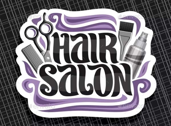 Vector Logo For Hair Salon