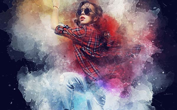 Watercolor Animation Photoshop Action